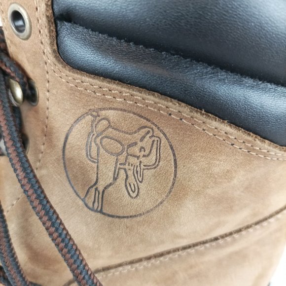 Laredo Womens Western Work Boots 6.5M Brown 6" Saddle Brand - Picture 6 of 9